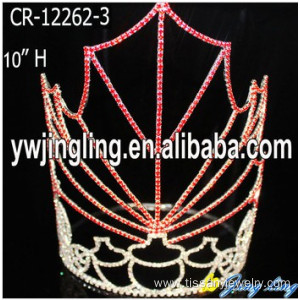 Jingling Easter Tiara Crowns red maple leaf shape